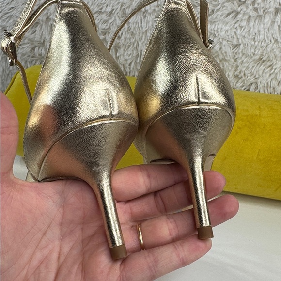 Sam Edelman • Women’s Peonie Kitten Heel Sandal • Gold Leaf • Size 11 😍😍 - Picture 8 of 15